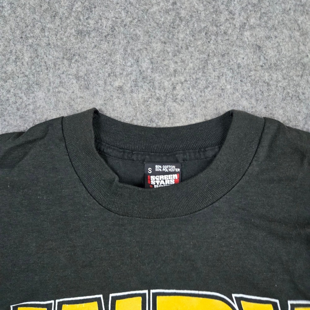 Vintage Indy Car Racing T Shirt Mens Small Black 90s Single Stitch USA Signed - Picture 6 of 13